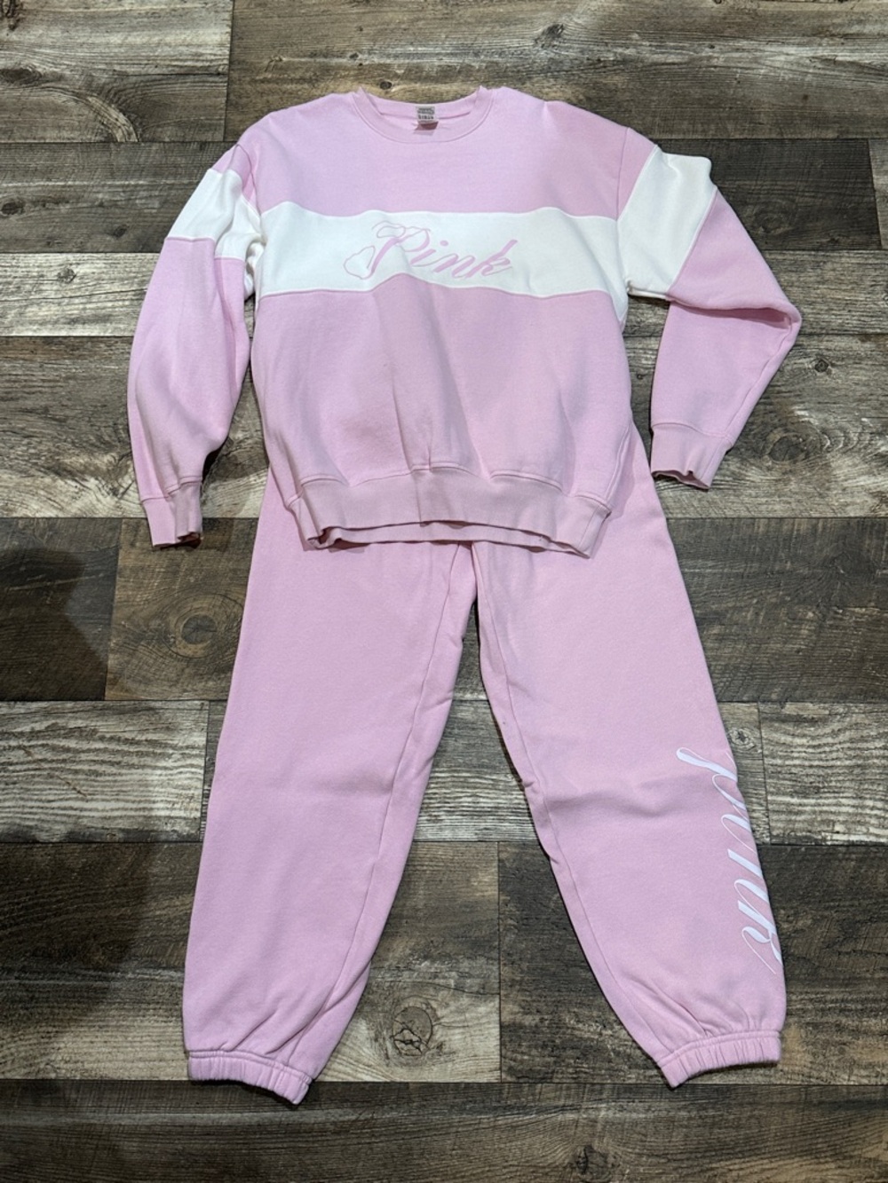 VS PINK Fleece Sweats Set